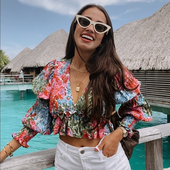 swf Tops - SWF Nova Crop Top in Bloom
